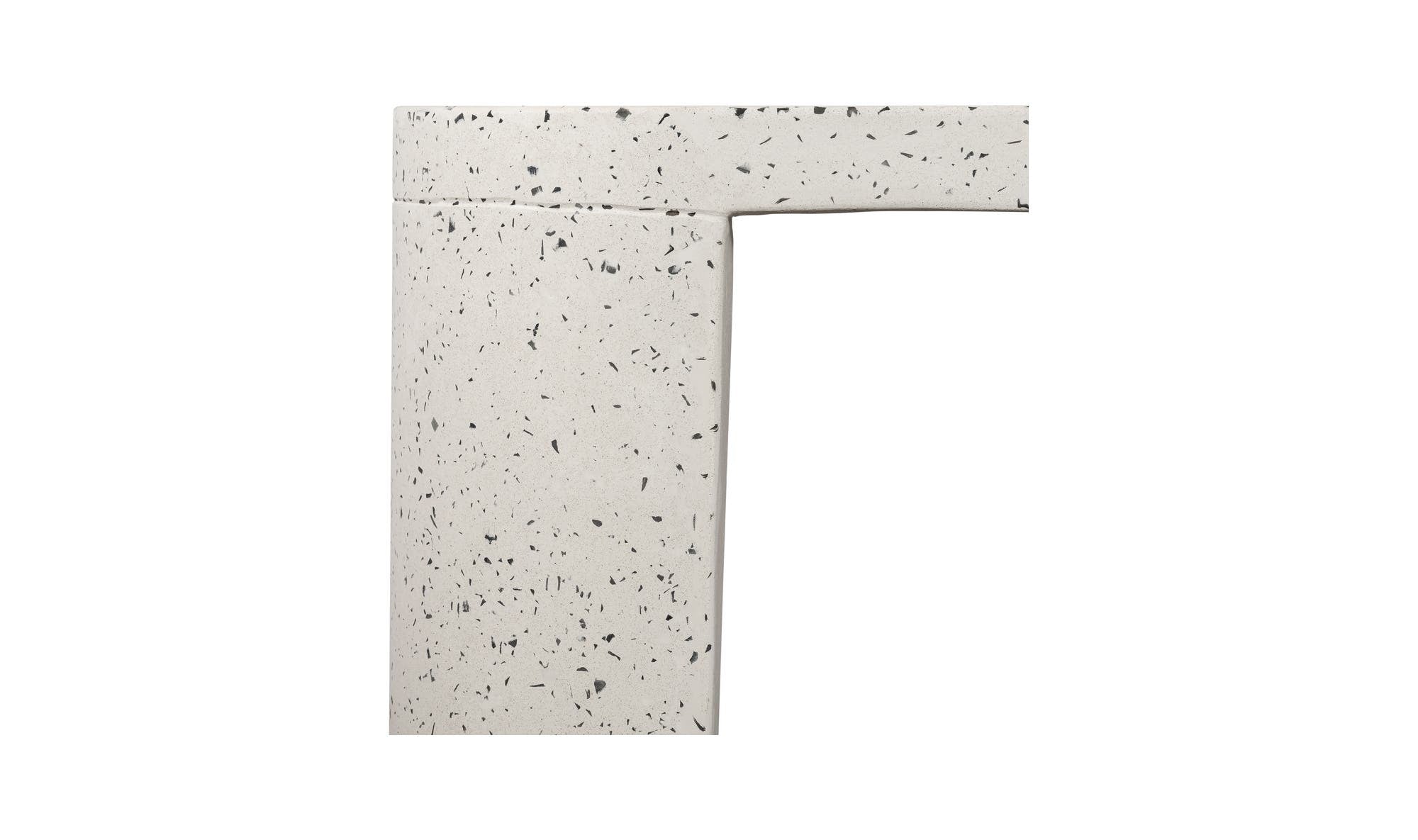 Lyon Outdoor Bench White Terrazzo by Moe's Home Collection - view 20