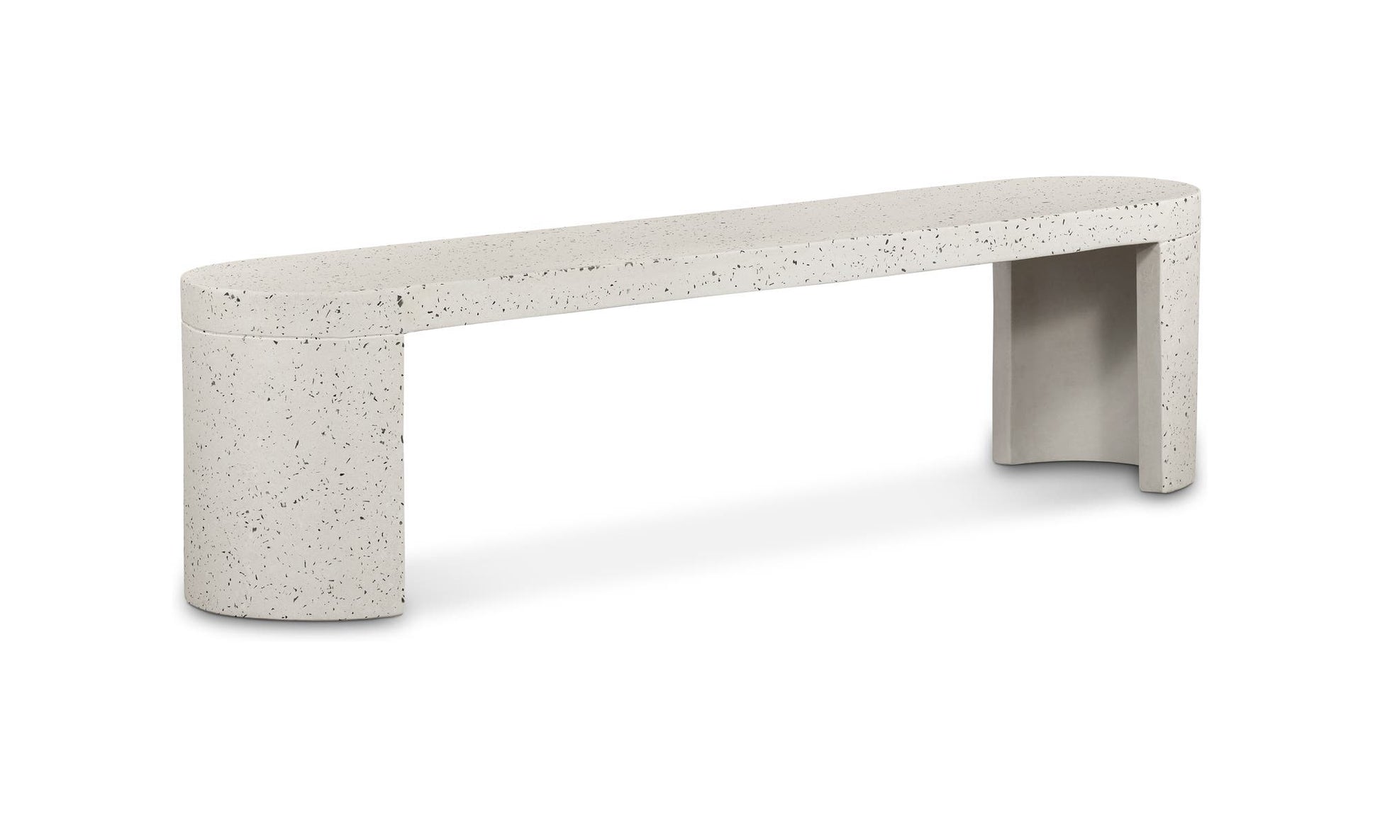 Lyon Outdoor Bench White Terrazzo by Moe's Home Collection - view 18
