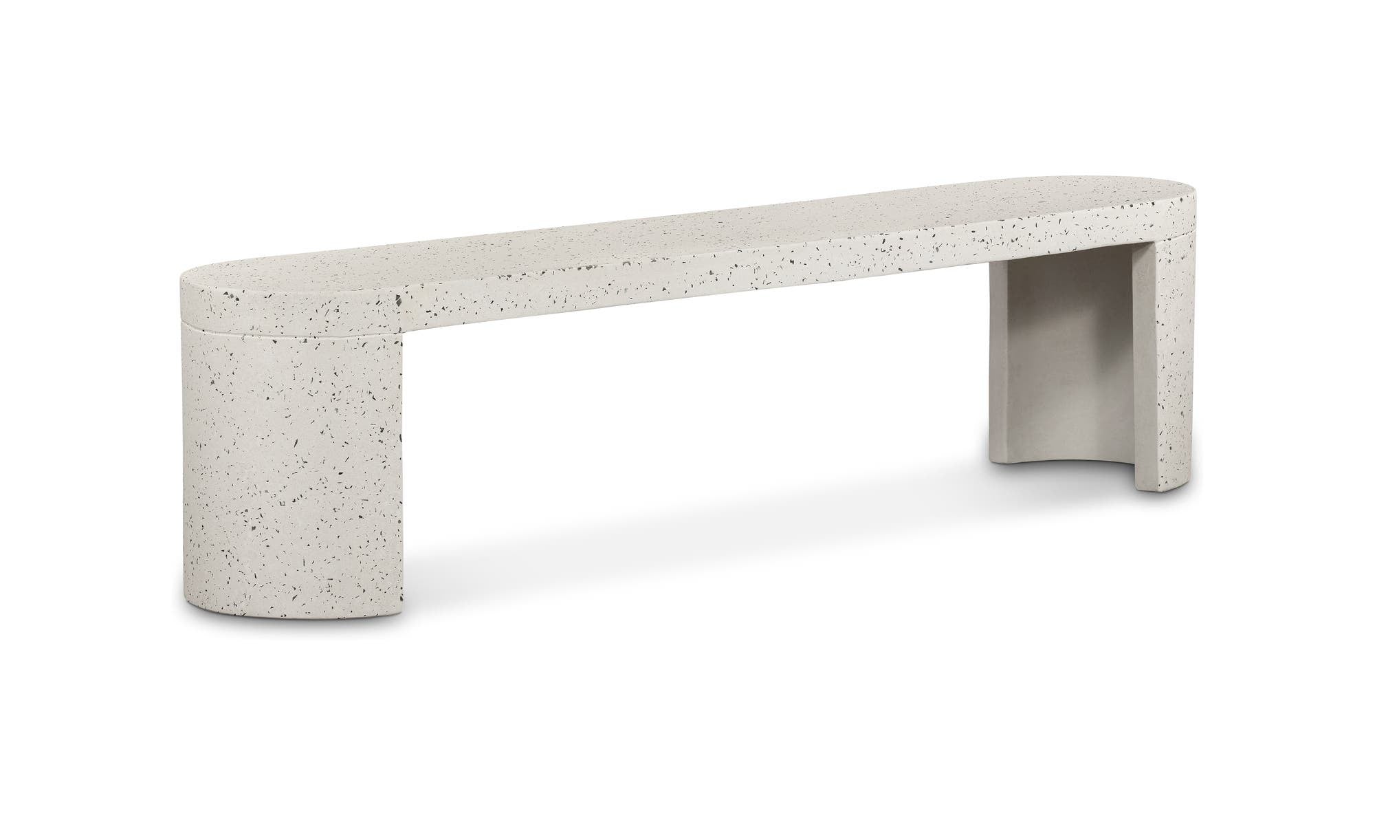 Lyon Outdoor Bench White Terrazzo by Moe's Home Collection - view 18