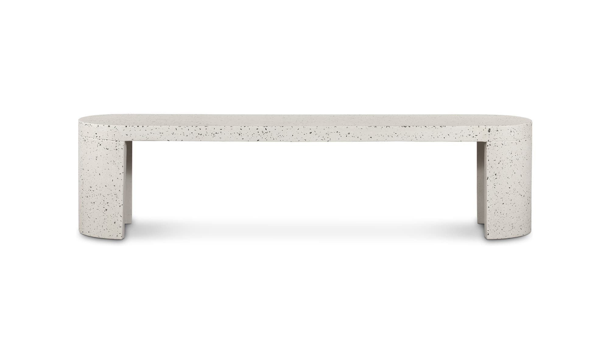 Lyon Outdoor Bench White Terrazzo by Moe's Home Collection - view 15