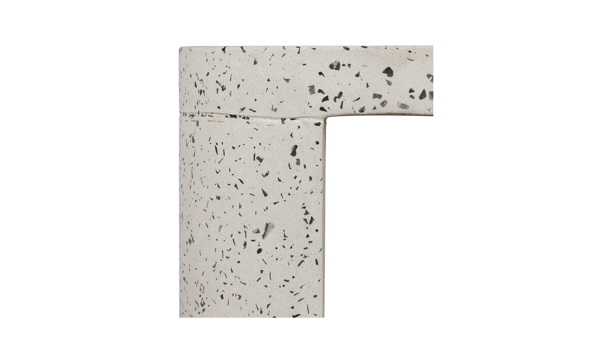 Lyon Outdoor Stool White Terrazzo by Moe's Home Collection - view 18