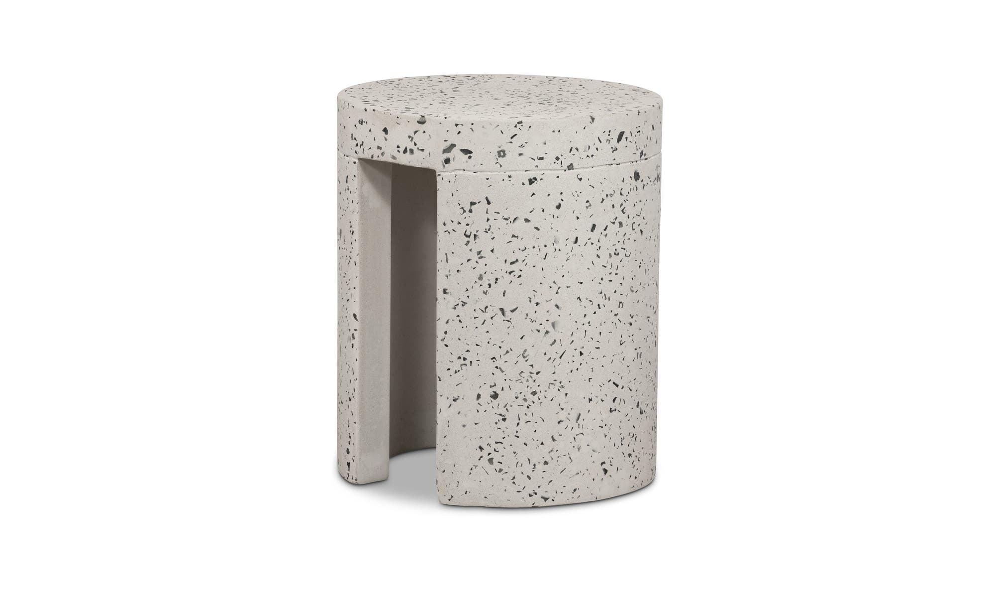 Lyon Outdoor Stool White Terrazzo by Moe's Home Collection - view 16