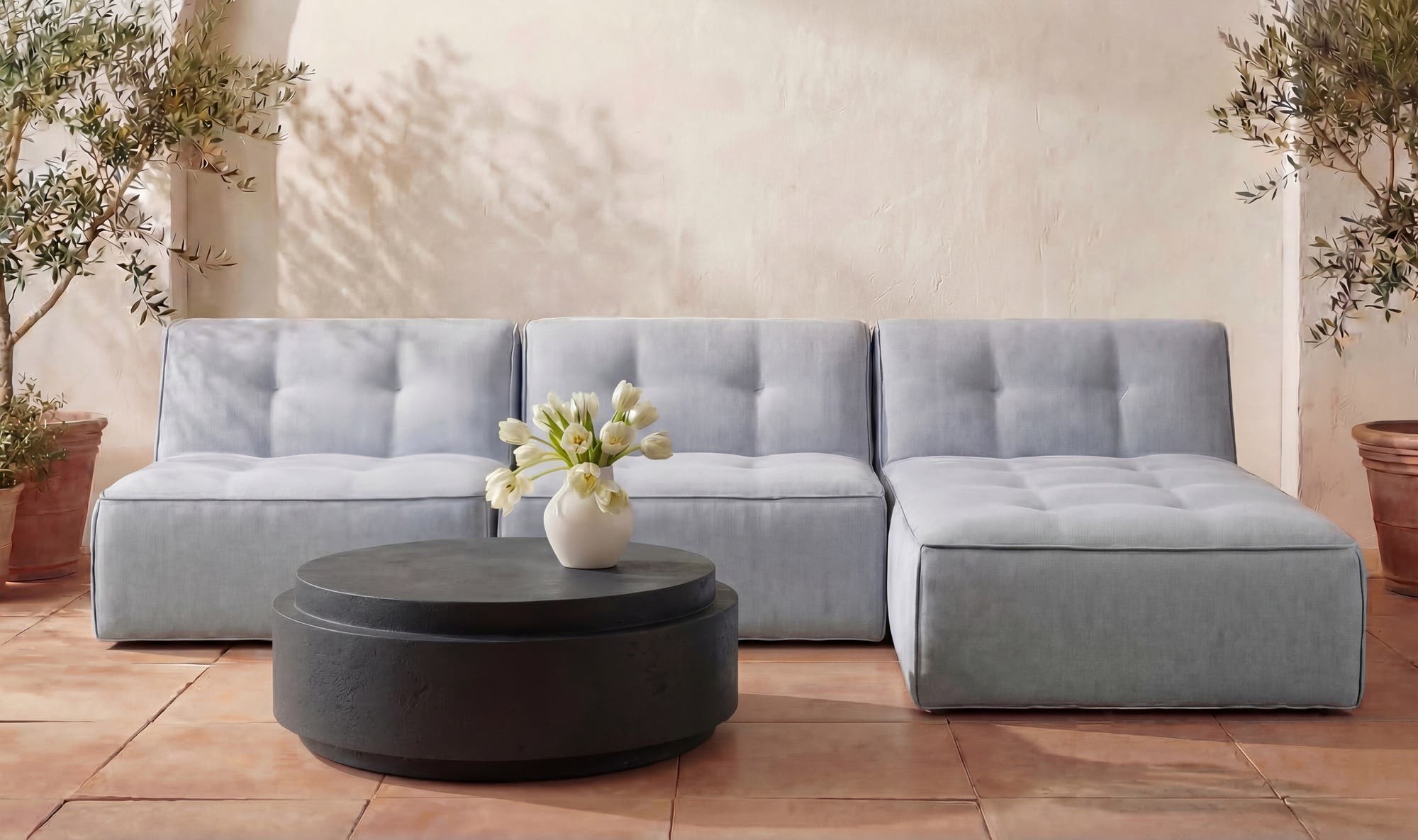 Cosmo Outdoor Coffee Table Black by Moe's Home Collection - view 7