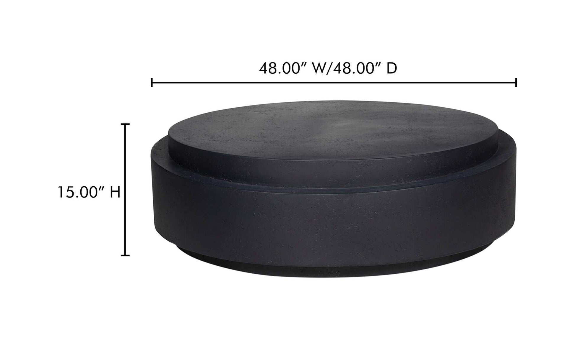 Cosmo Outdoor Coffee Table Black by Moe's Home Collection - view 16