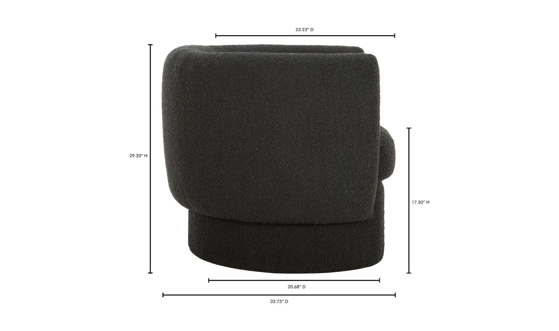 Koba Chair Maya Black by Moe's Home Collection - view 15