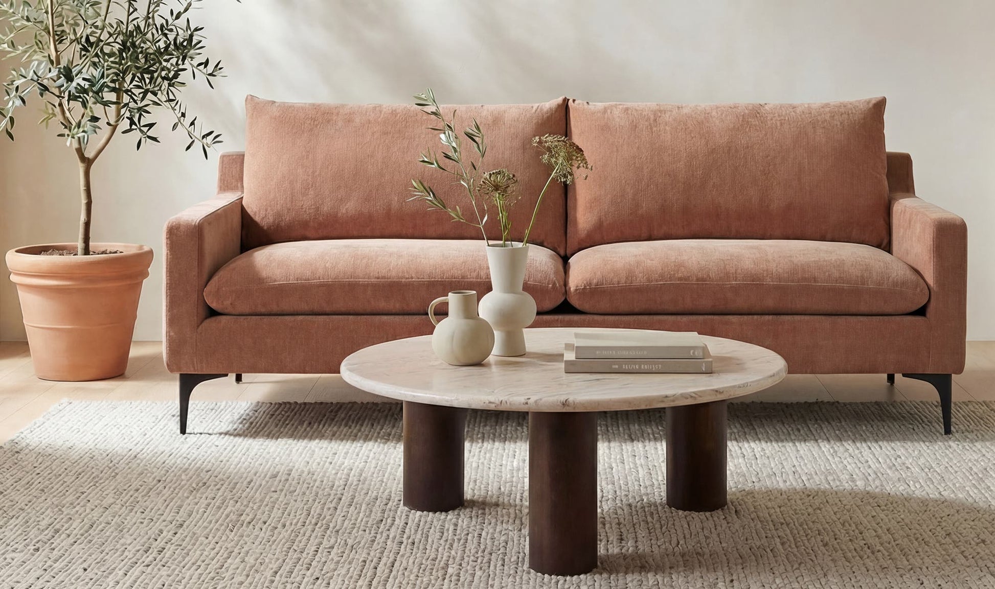 Paris Sofa Heritage Pink by Moe's Home Collection - view 4