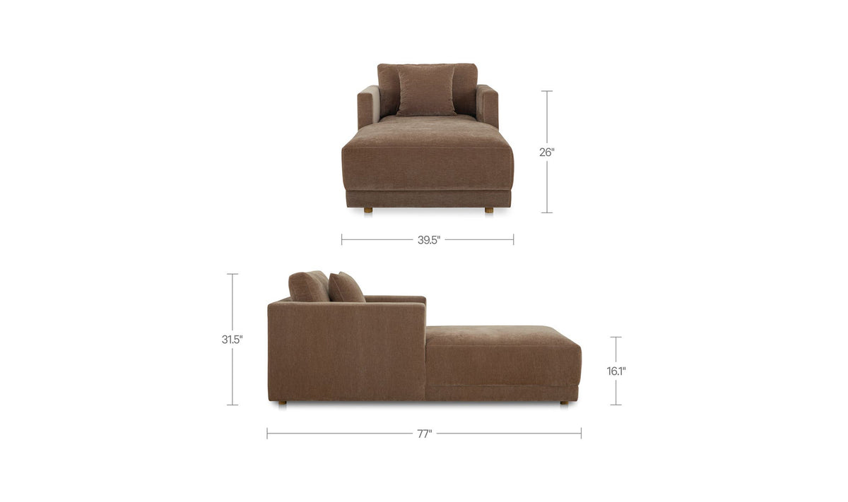 Bryn Chaise Camel by Moe's Home Collection - view 10