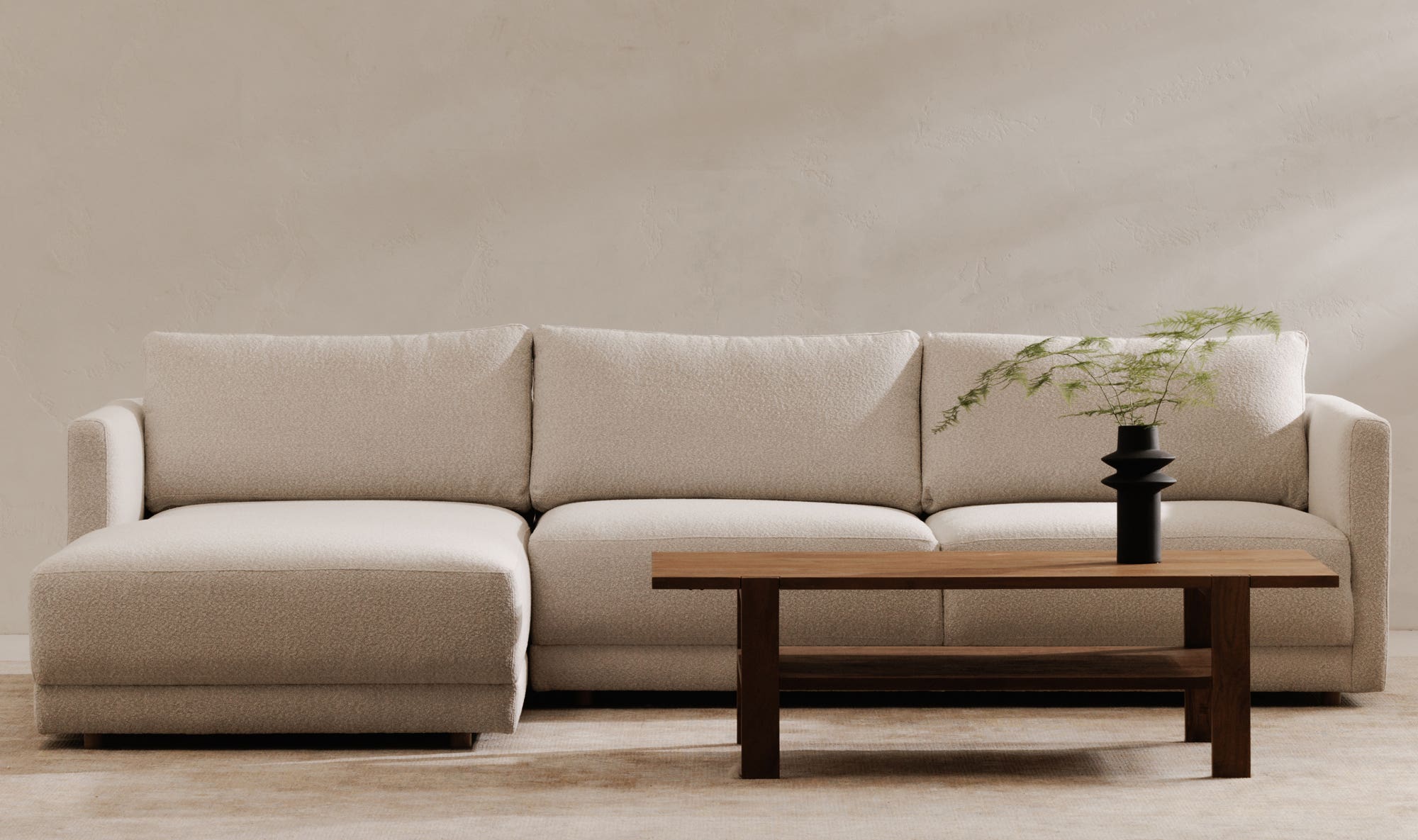Bryn Sectional Left Oyster by Moe's Home Collection - view 4