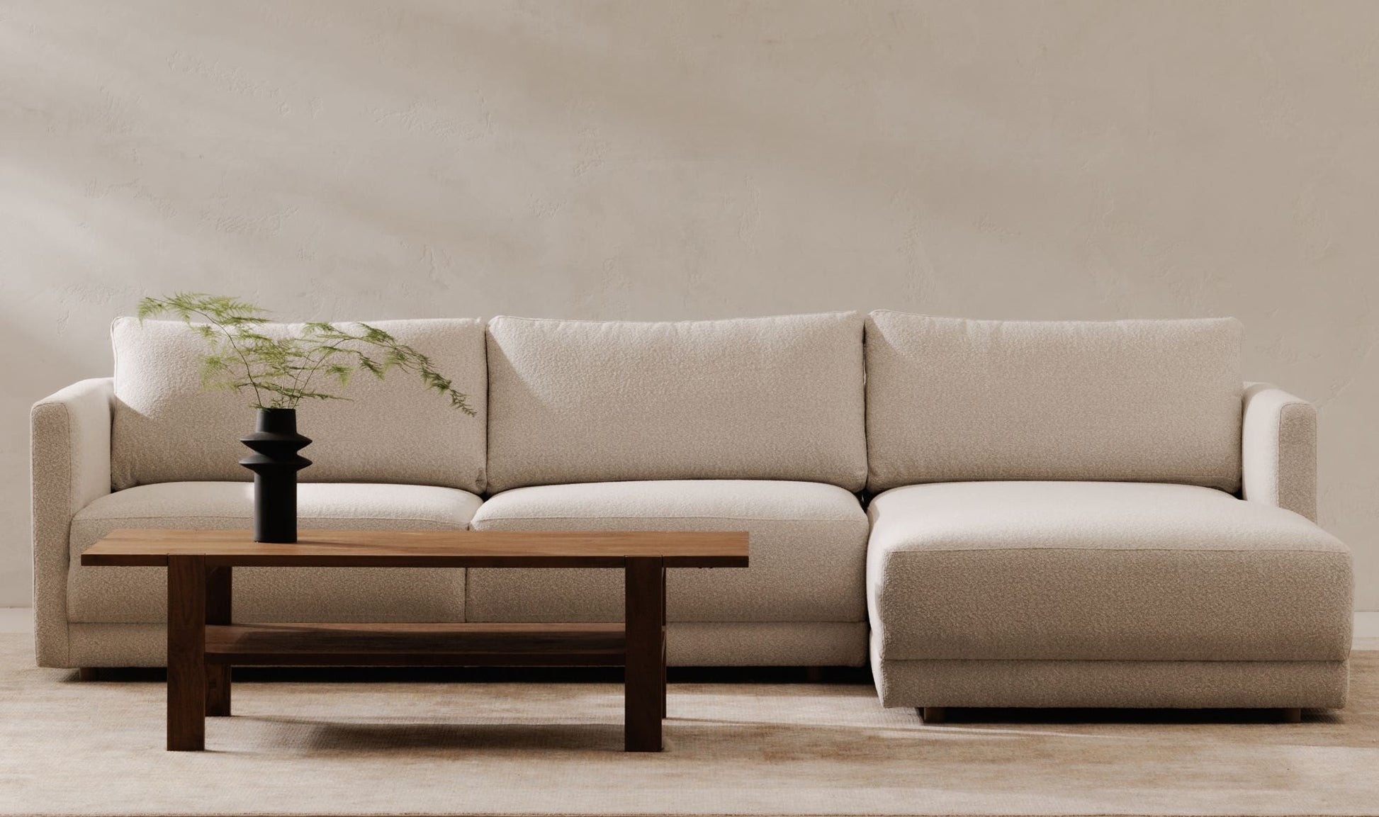 Bryn Sectional Right Oyster by Moe's Home Collection - view 4