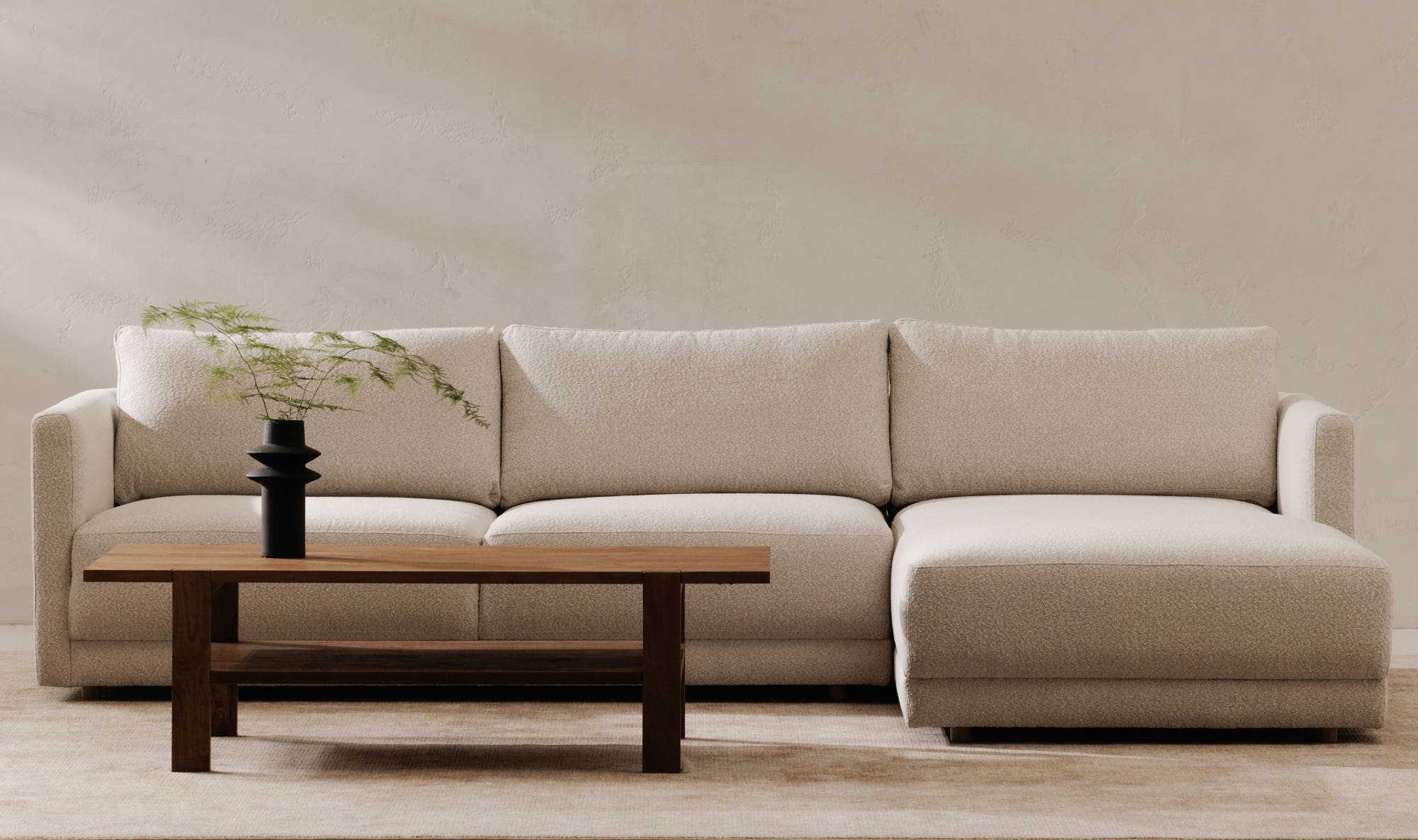 Bryn Sectional Right Oyster by Moe's Home Collection - view 4