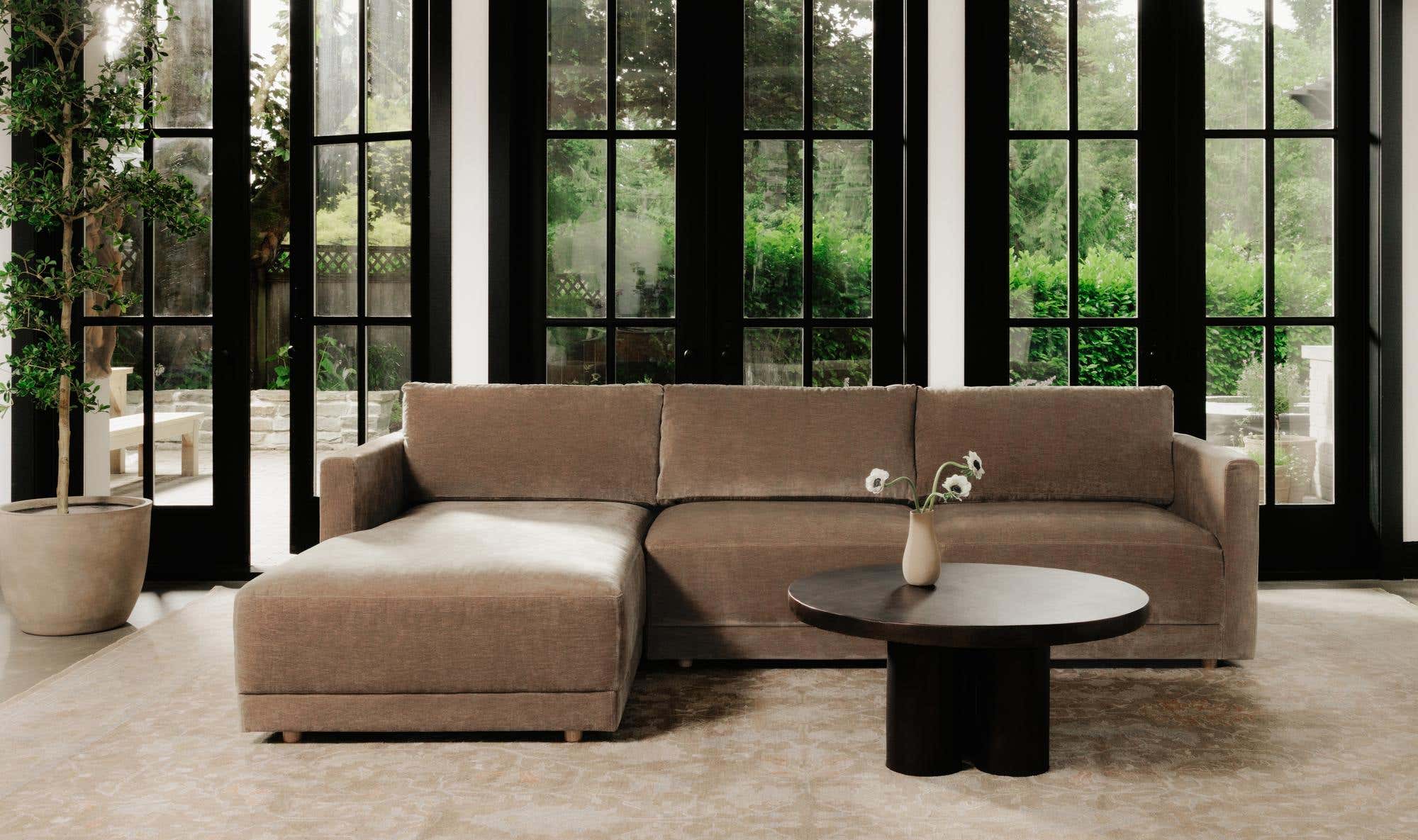 Bryn Sectional Camel Left by Moe's Home Collection - view 9