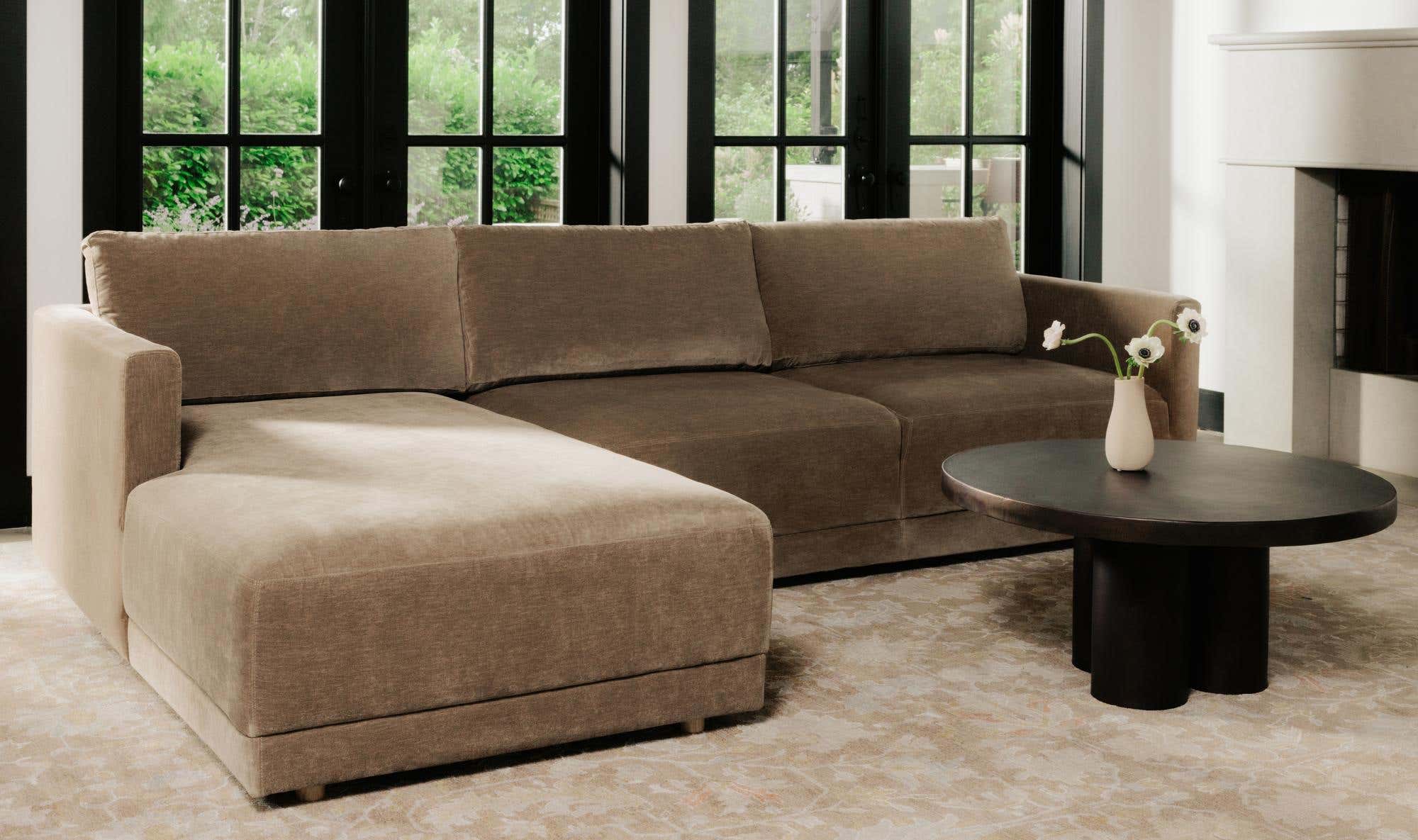 Bryn Sectional Camel Left by Moe's Home Collection - view 10