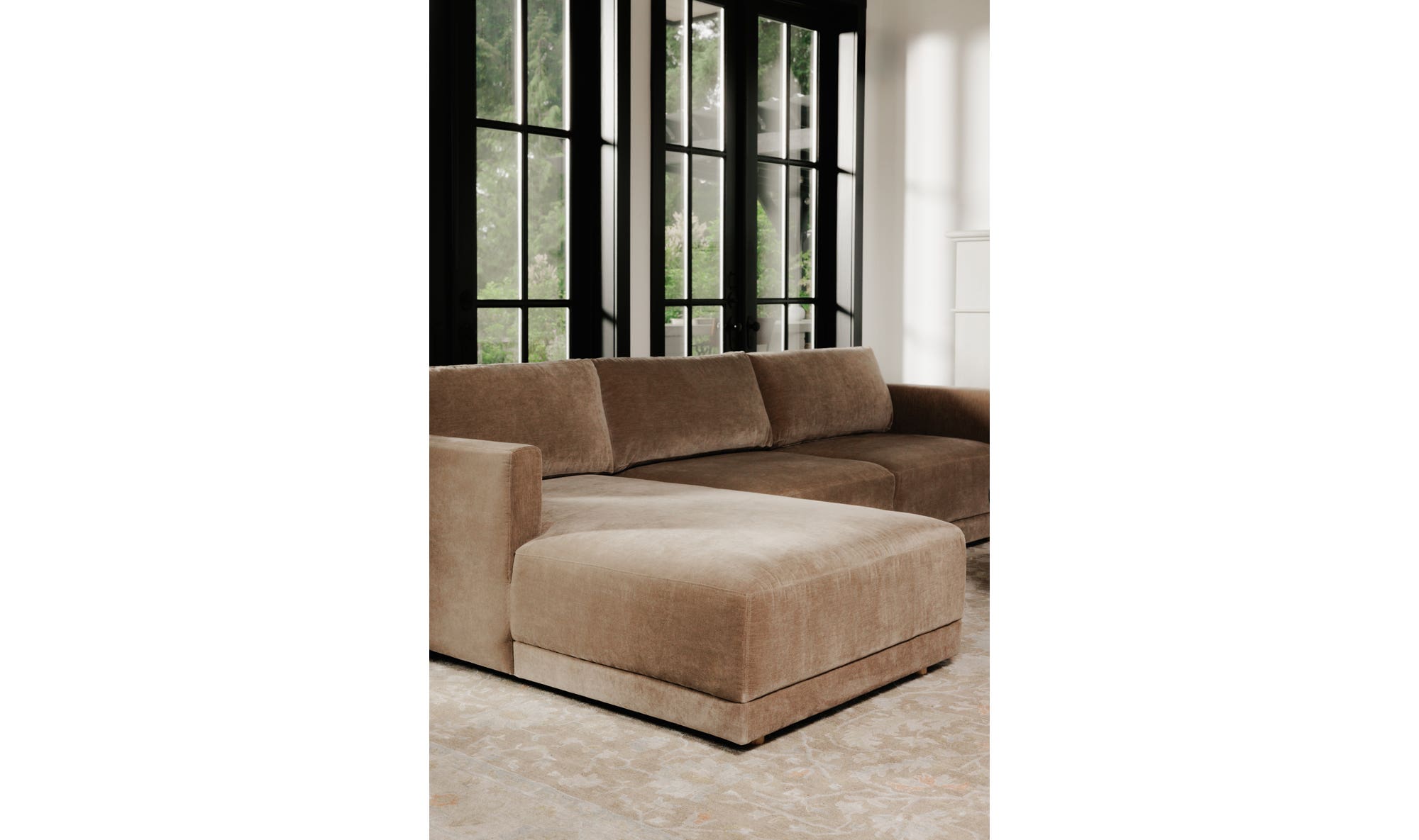 Bryn Sectional Camel Left by Moe's Home Collection - view 12