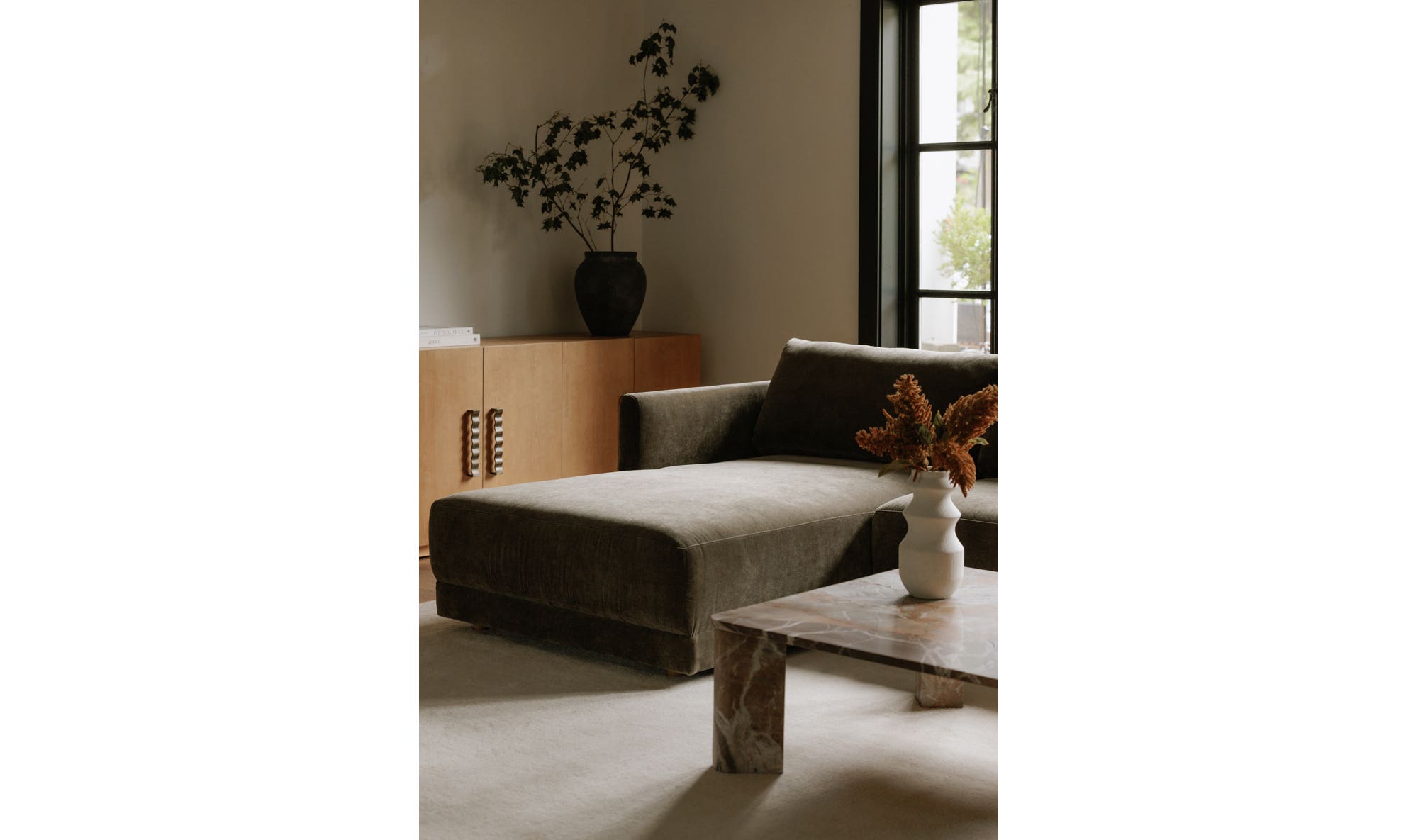 Bryn Sectional Left Heritage Cedar Green by Moe's Home Collection - view 7