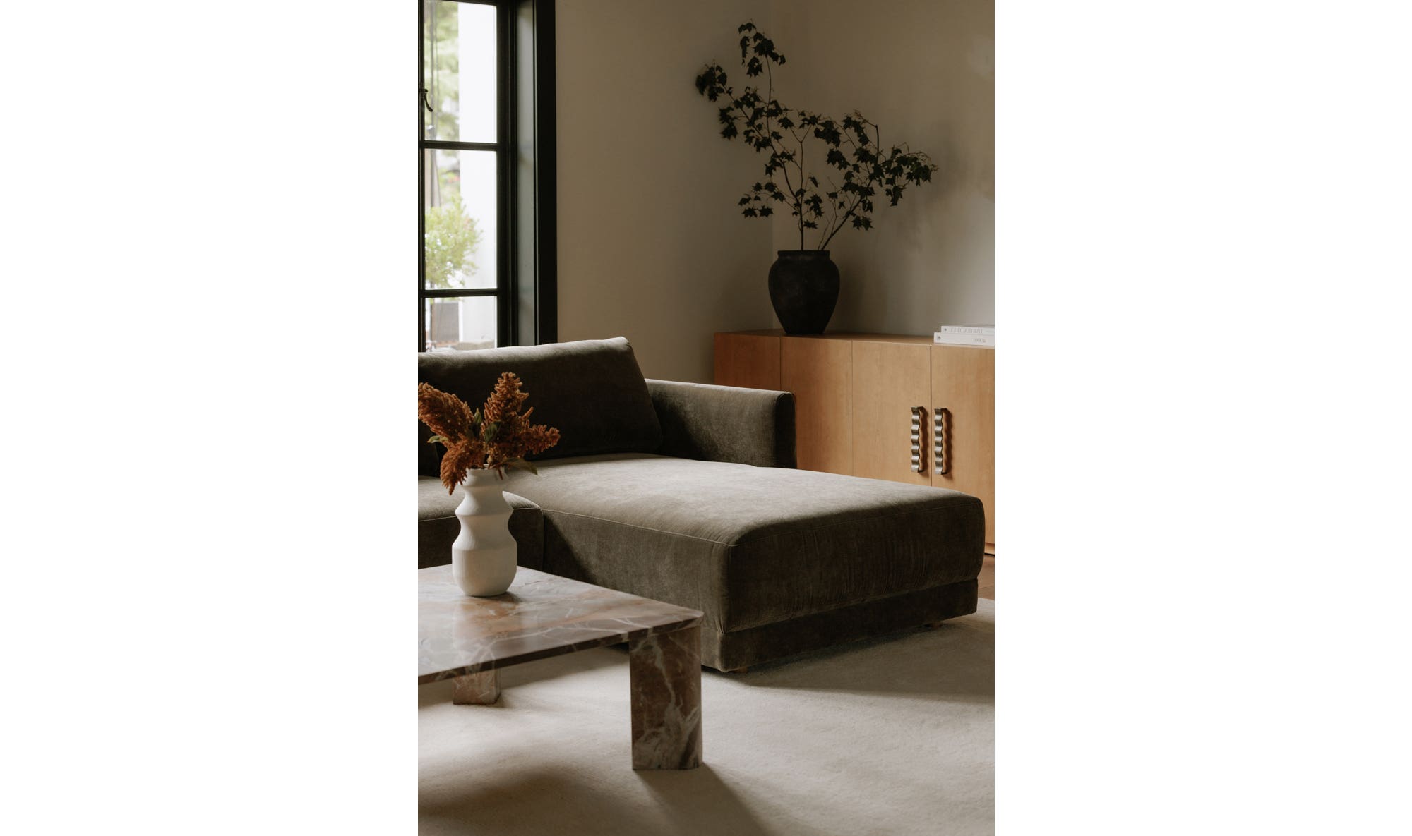 Bryn Sectional Right Heritage Cedar Green by Moe's Home Collection - view 7
