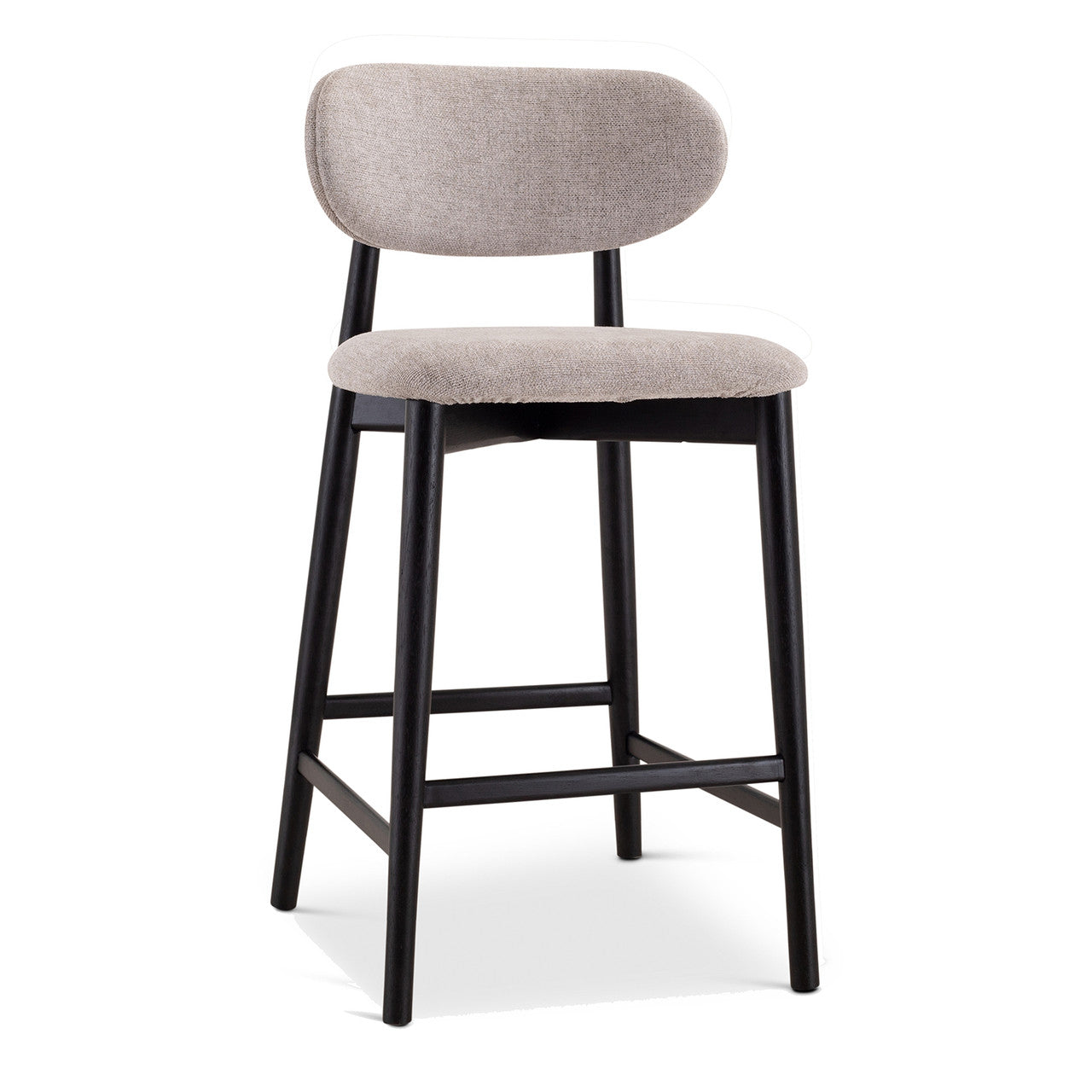 Lucia Counter Stool - Harvest Jute Seat - Ebano Frame