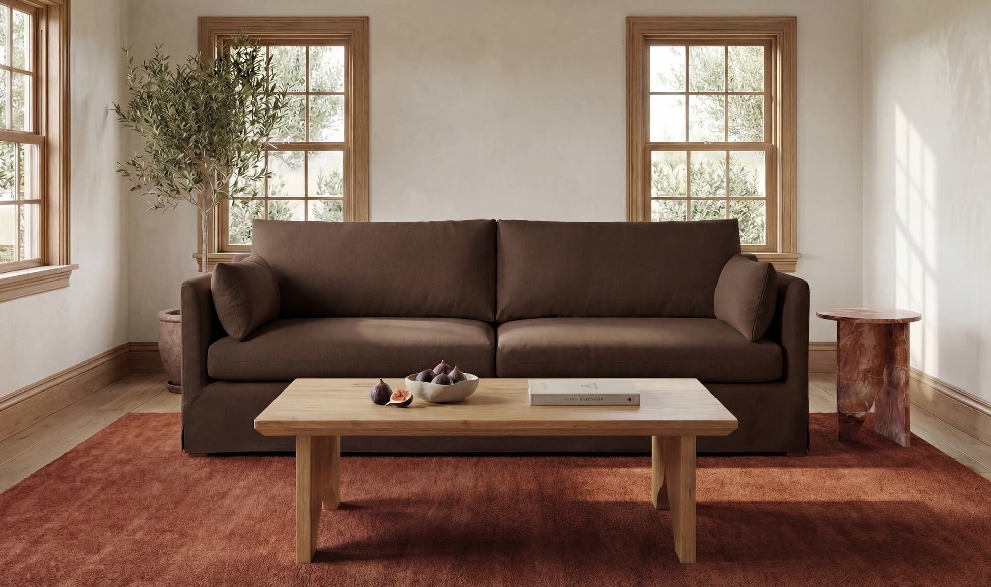 Shea Sofa Dark Brown by Moe's Home Collection - view 5