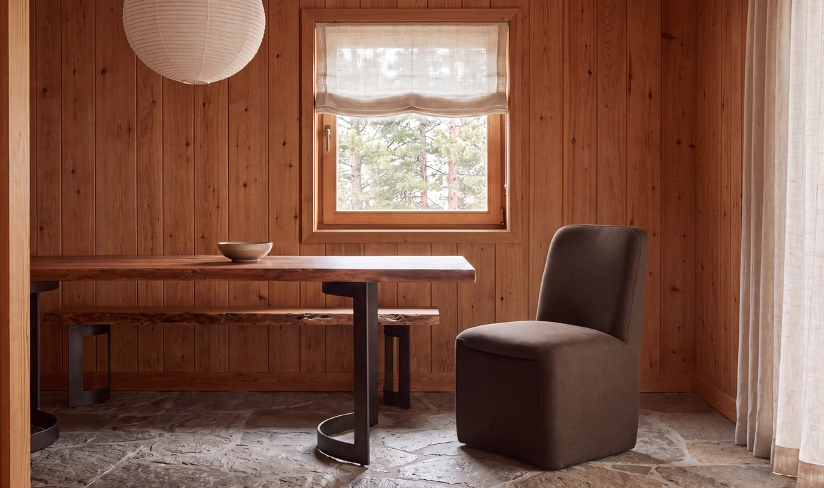 Bent Rolling Dining Chair Dark Brown - Set of Two by Moe's Home Collection - view 3