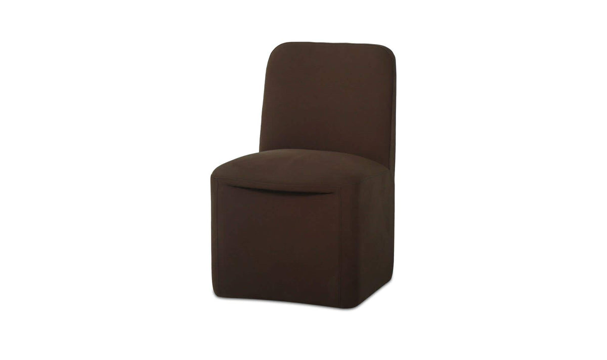 Bent Rolling Dining Chair Dark Brown - Set of Two by Moe's Home Collection - view 7
