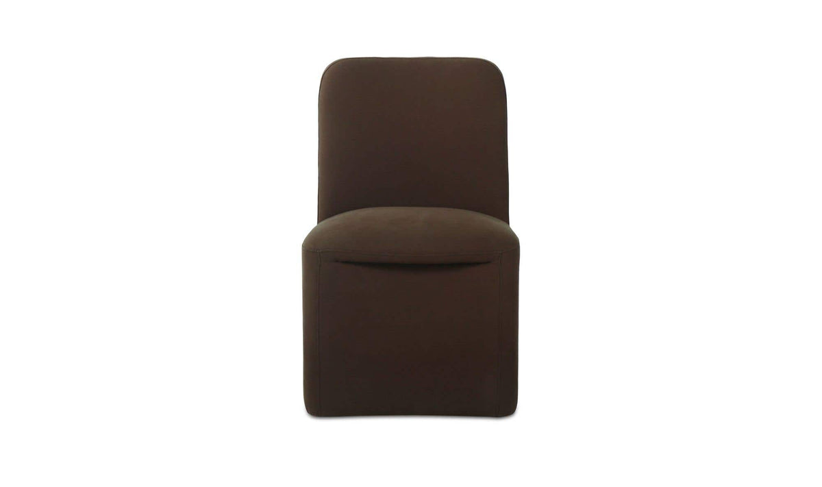 Bent Rolling Dining Chair Dark Brown - Set of Two by Moe's Home Collection - view 6