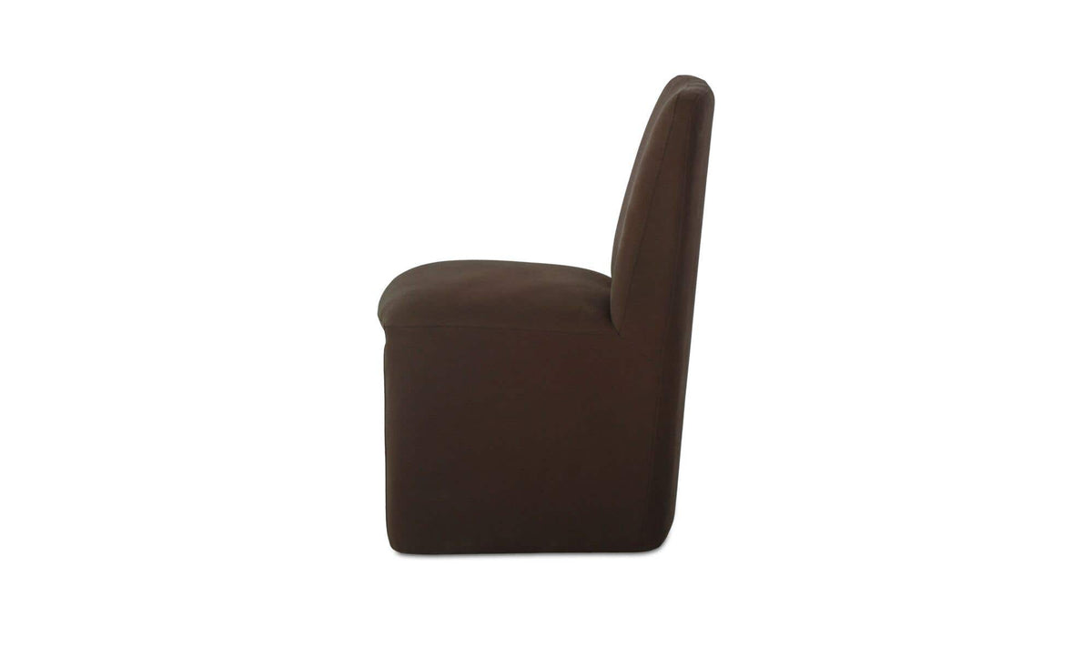 Bent Rolling Dining Chair Dark Brown - Set of Two by Moe's Home Collection - view 8