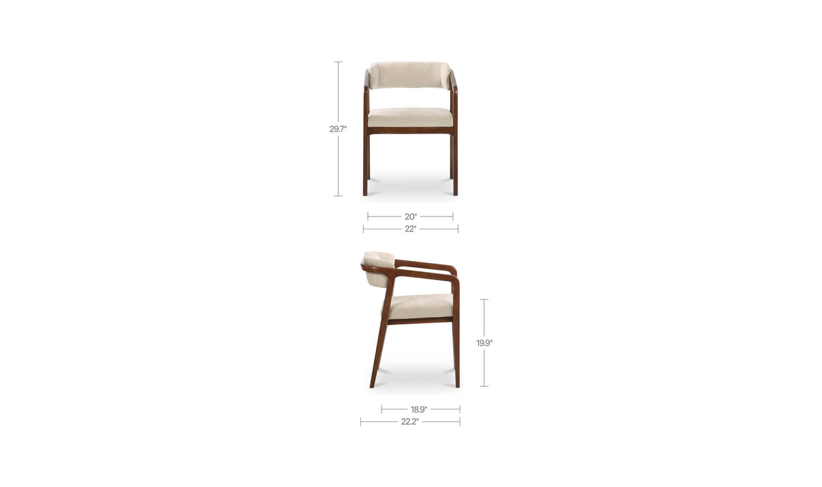 Calder Dining Chair Oat by Moe's Home Collection - view 10