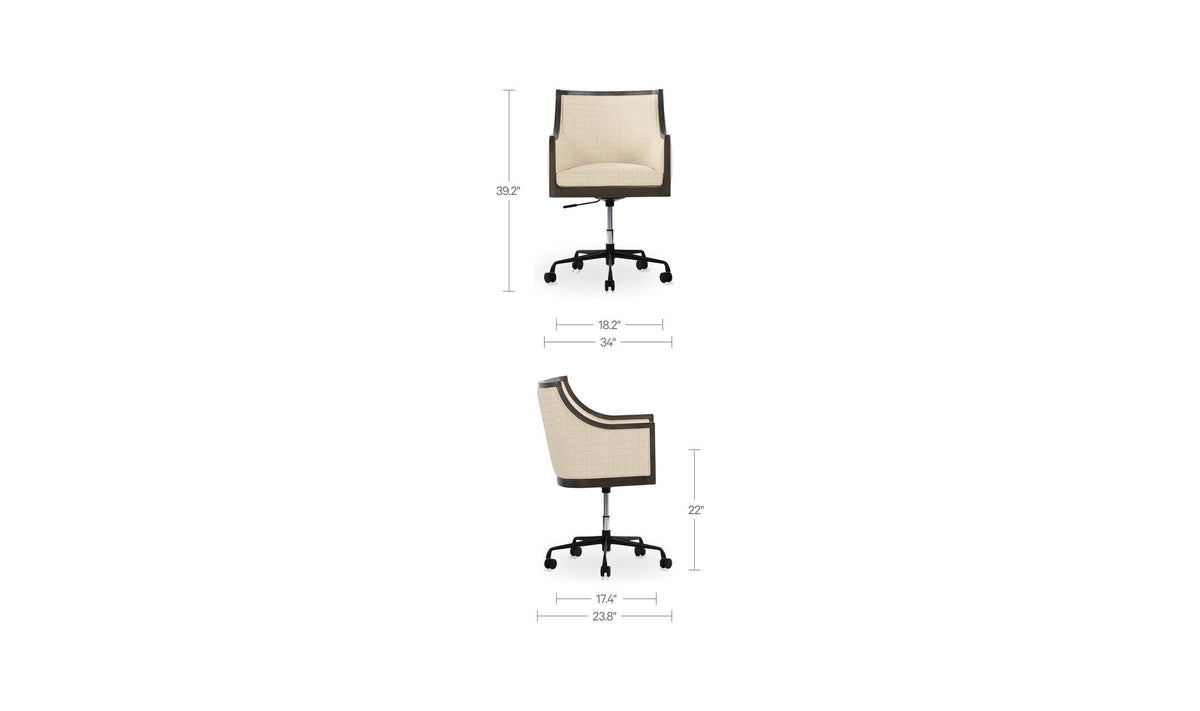 Firth Office Chair Oat by Moe's Home Collection - view 12