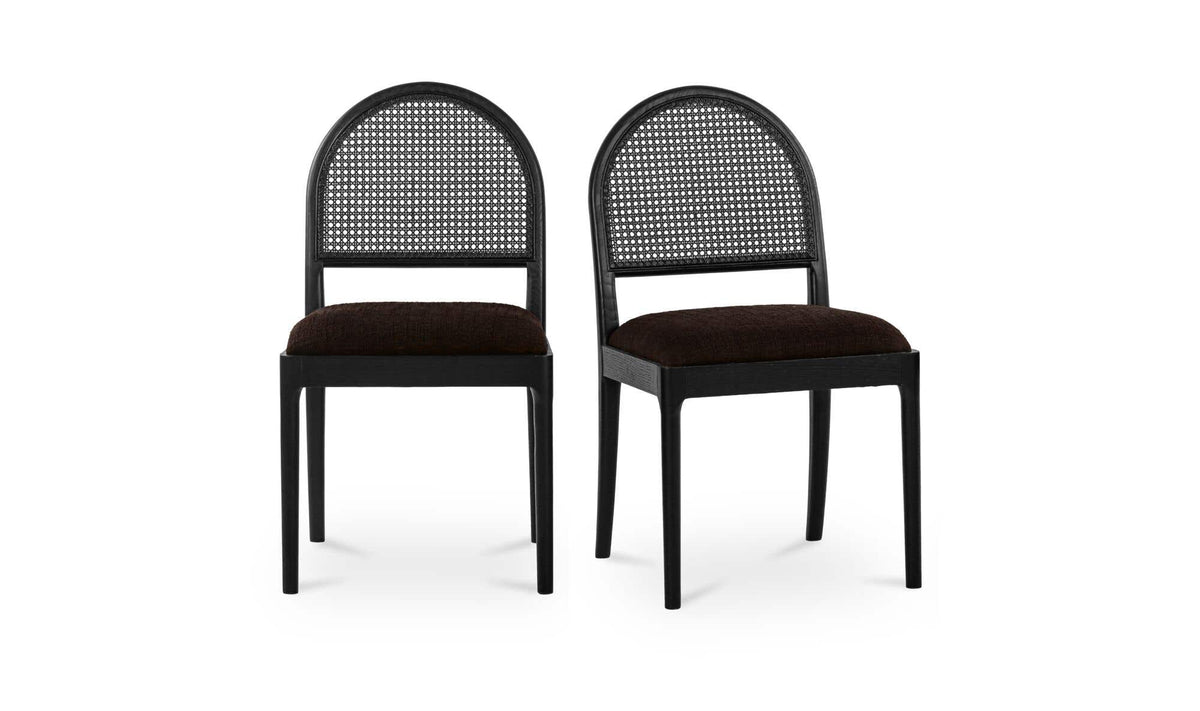 Jinny Dining Chair Warm Black - Set of Two by Moe's Home Collection - view 2