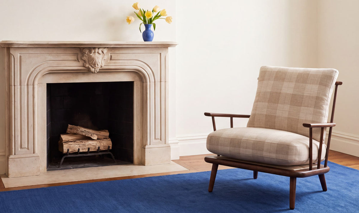 Griffin Accent Chair Light Brown Check by Moe's Home Collection - view 3