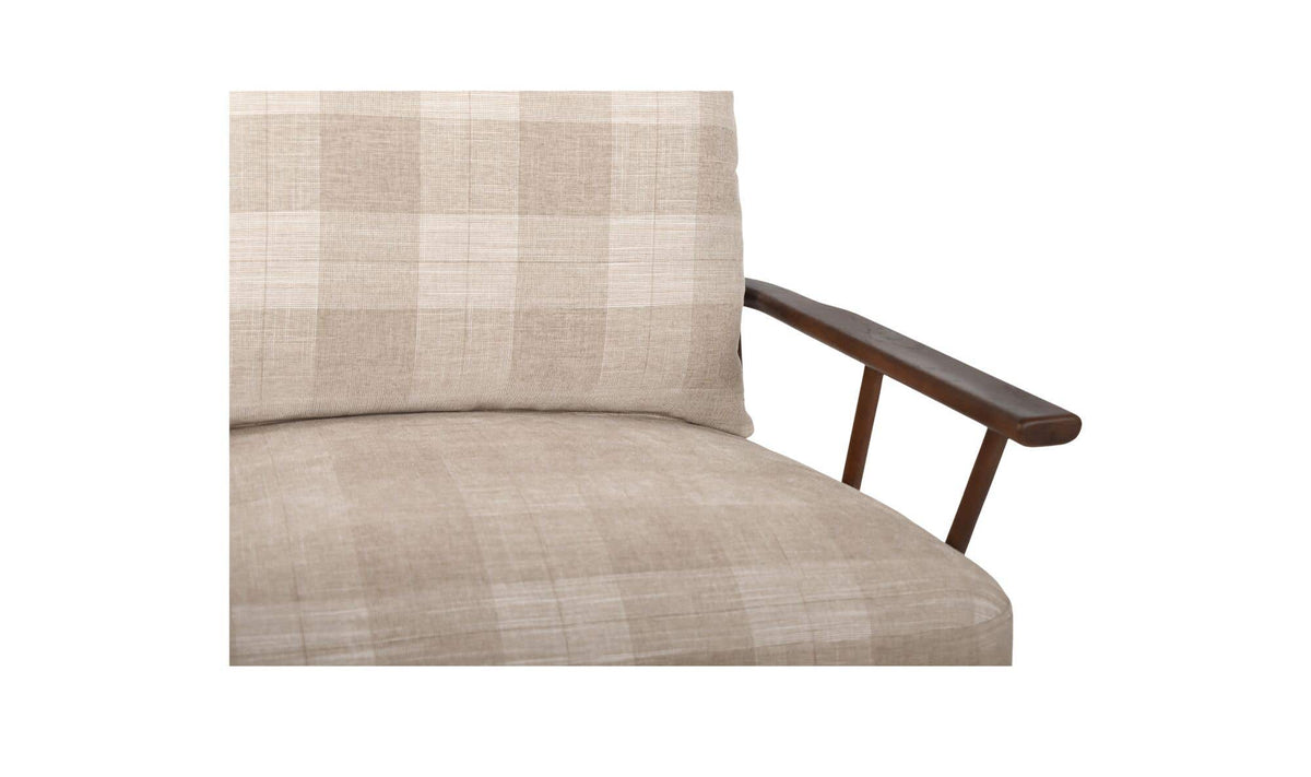 Griffin Accent Chair Light Brown Check by Moe's Home Collection - view 9