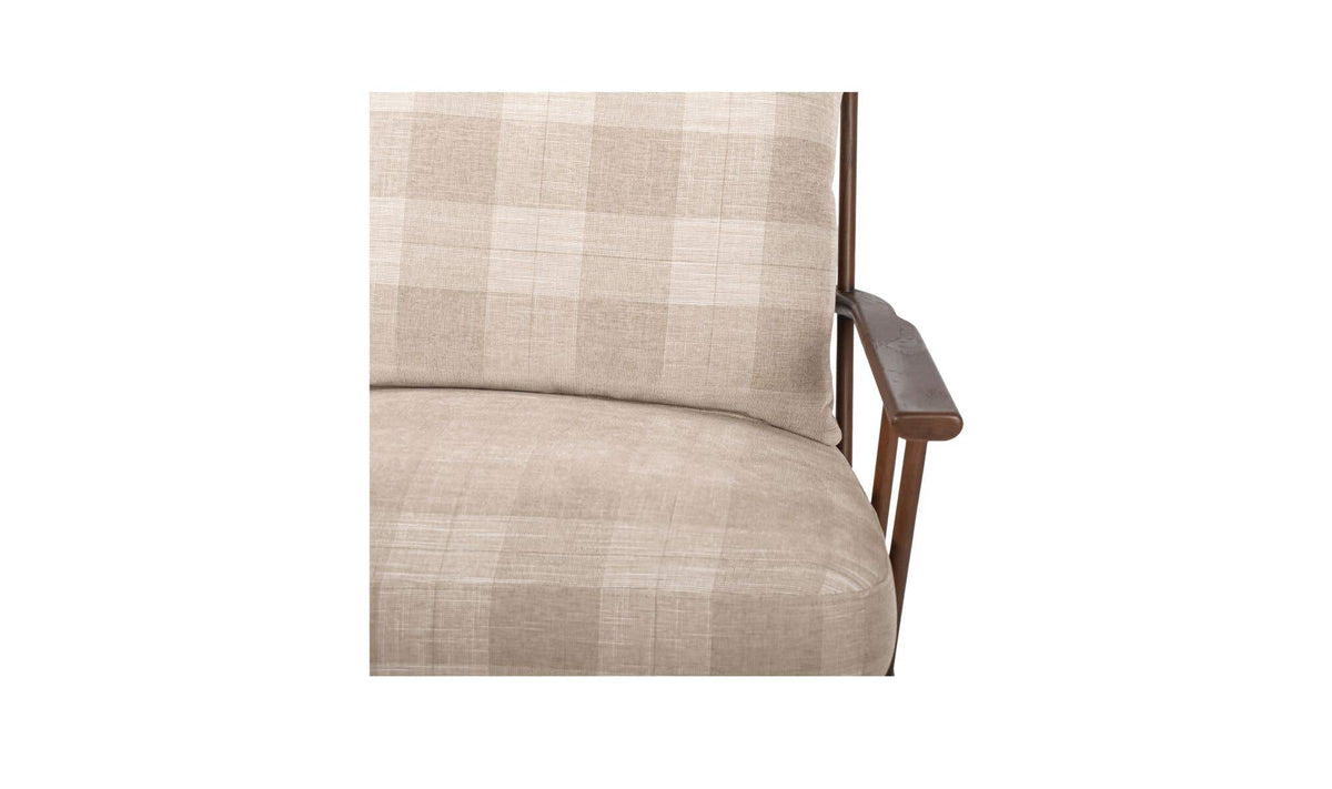 Griffin Accent Chair Light Brown Check by Moe's Home Collection - view 8
