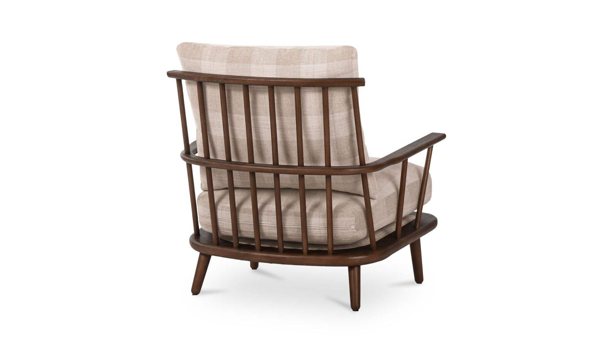 Griffin Accent Chair Light Brown Check by Moe's Home Collection - view 6