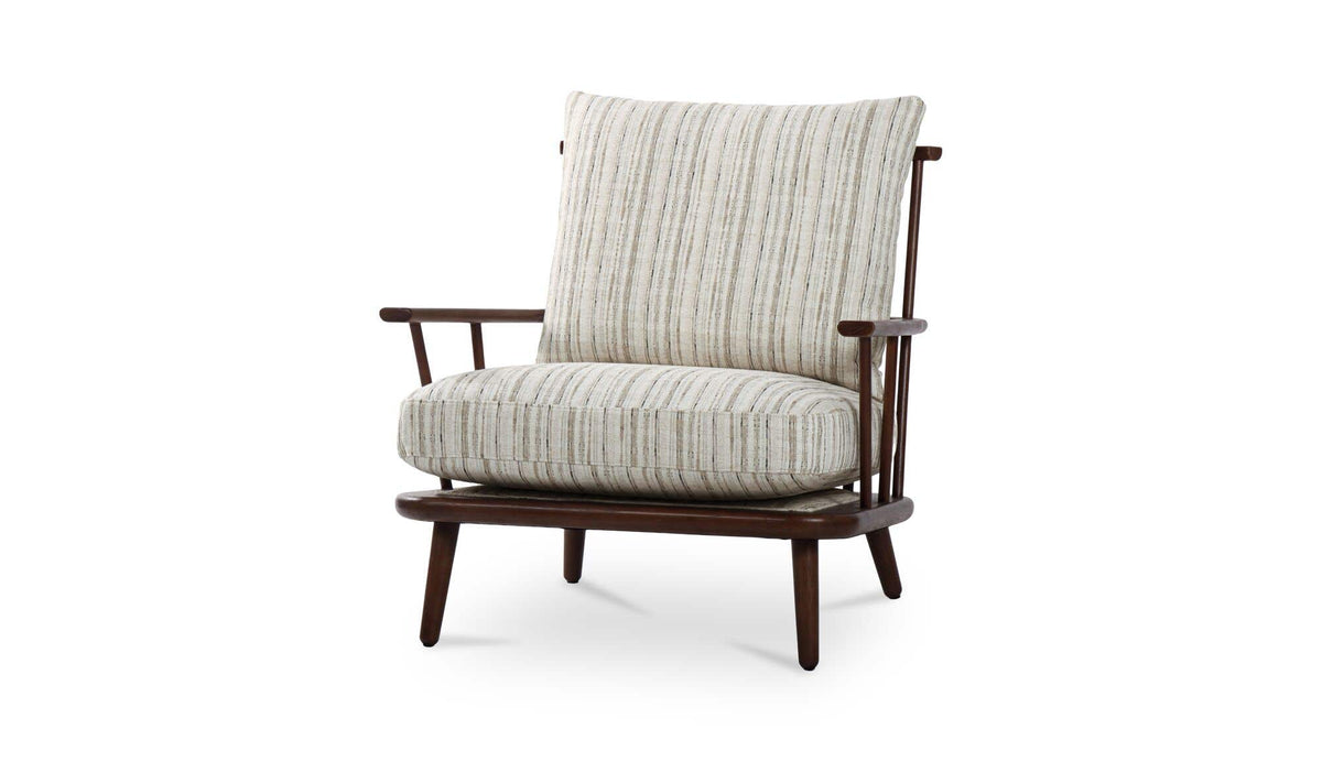 Griffin Accent Chair Beige Stripe by Moe's Home Collection - view 4