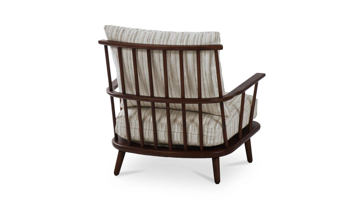 Griffin Accent Chair Beige Stripe by Moe's Home Collection - view 6