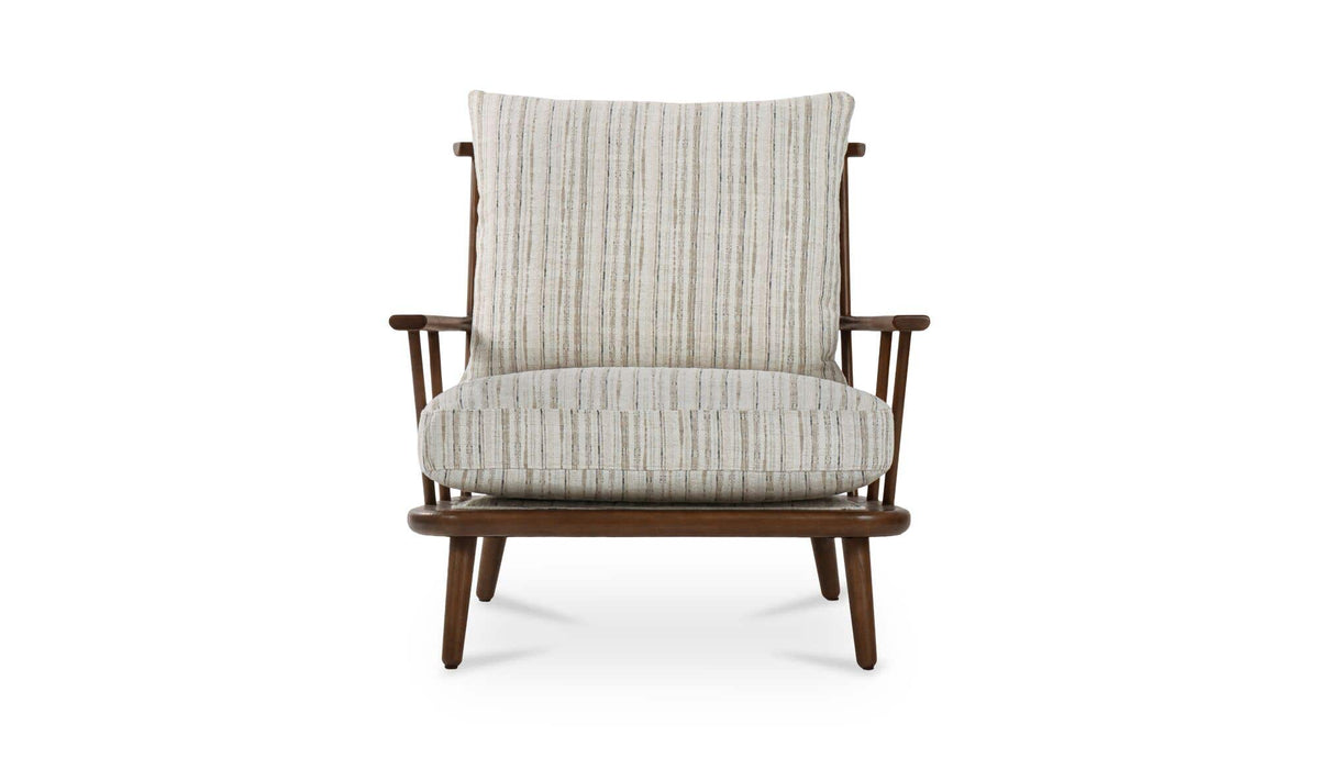 Griffin Accent Chair Beige Stripe by Moe's Home Collection - view 2