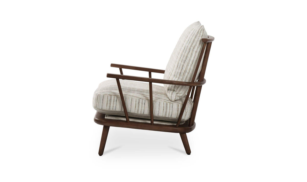 Griffin Accent Chair Beige Stripe by Moe's Home Collection - view 5