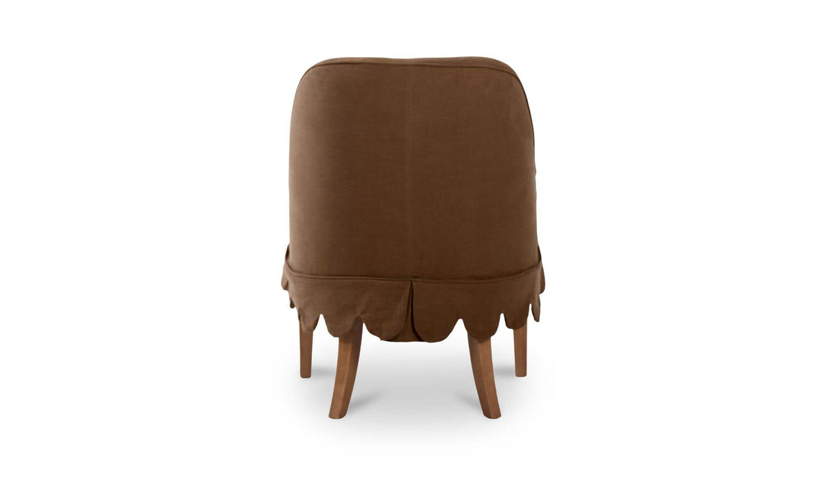 Lola Slipcover Dining Chair Washed Brown by Moe's Home Collection - view 7