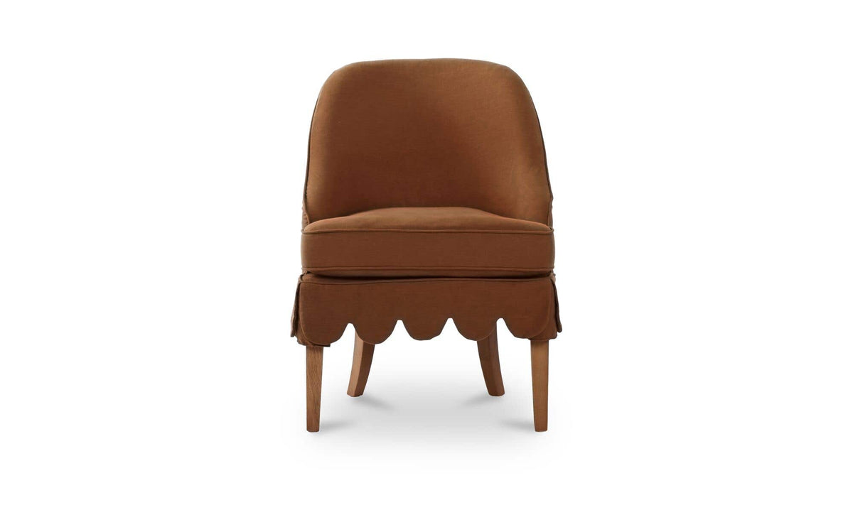 Lola Slipcover Dining Chair Washed Pink by Moe's Home Collection - view 2