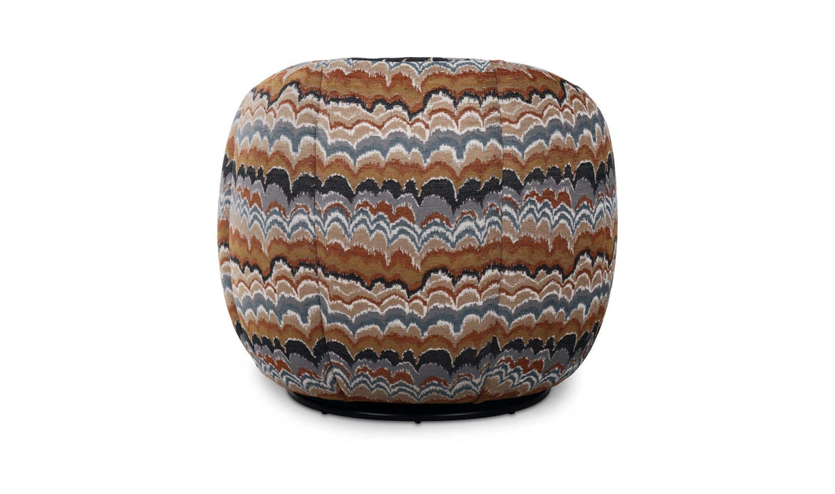 Mindy Swivel Chair Clay Blue Wave by Moe's Home Collection - view 8