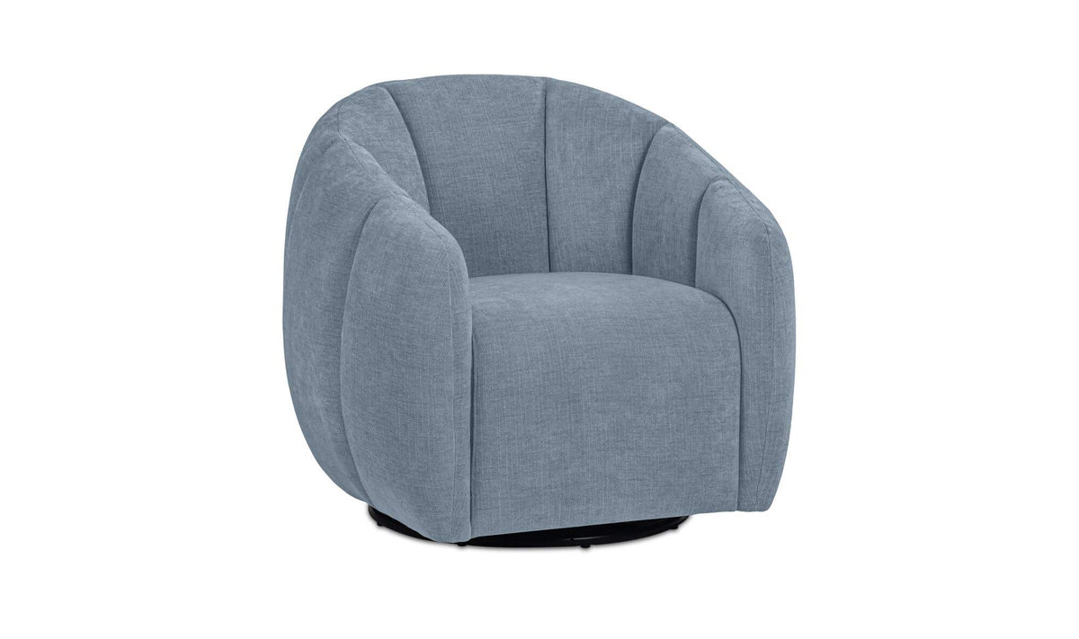 Mindy Swivel Chair Light Blue by Moe's Home Collection - view 4