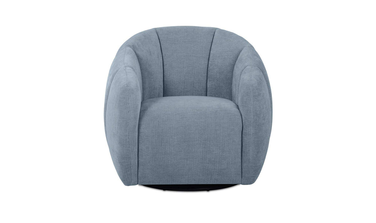 Mindy Swivel Chair Light Blue by Moe's Home Collection - view 2