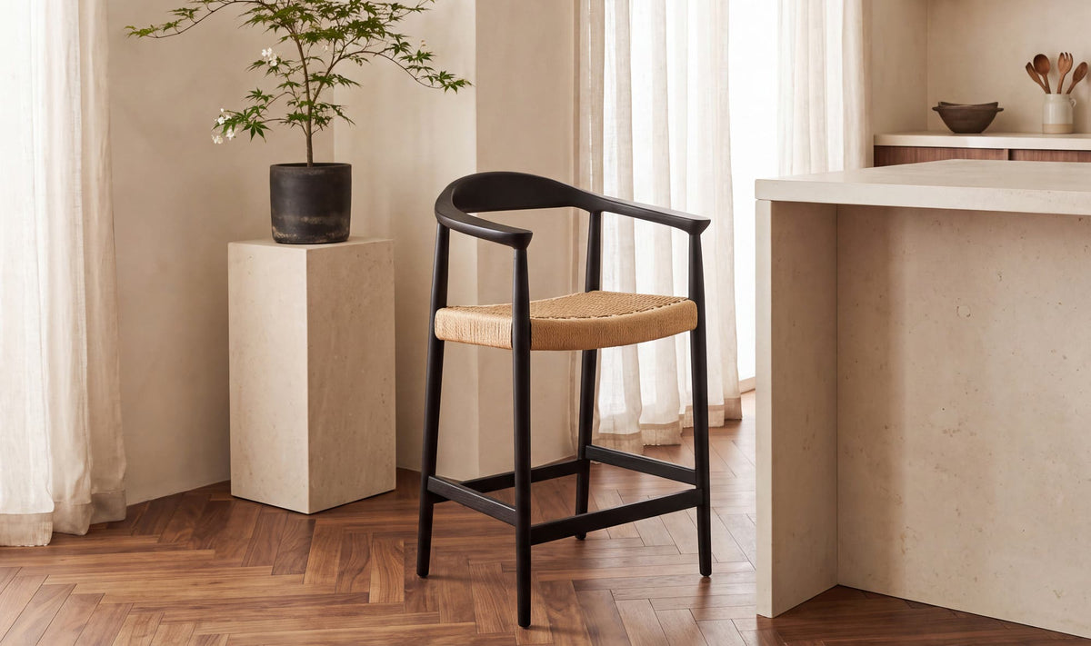 Wynn Counter Stool Black by Moe's Home Collection - view 3