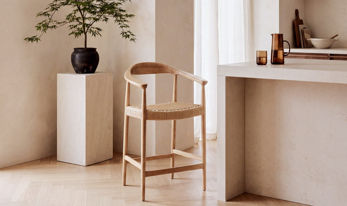 Wynn Counter Stool Natural by Moe's Home Collection - view 3