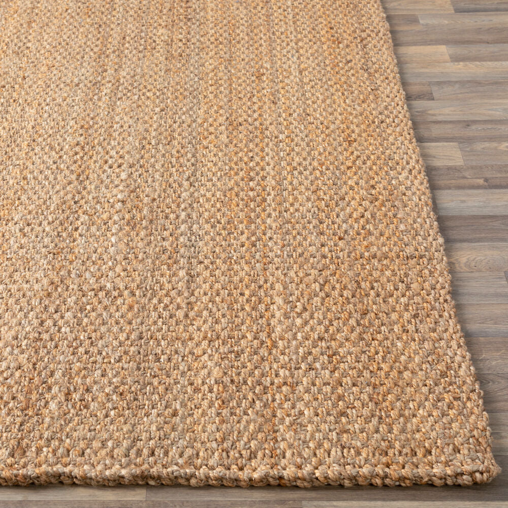 Jute Woven Tan Handmade Rug - front