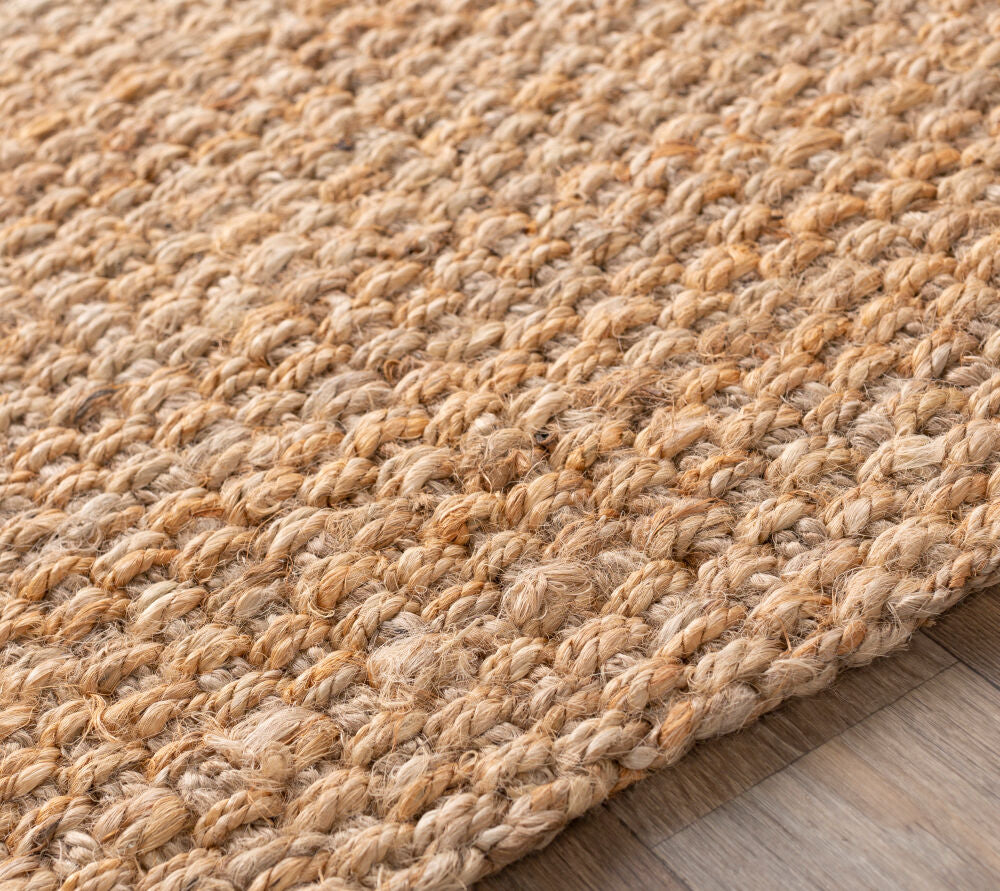 Jute Woven Tan Handmade Rug - texture