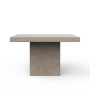 Mixx - Una - 59" Square Counter Height Dining Table - Dark Grey