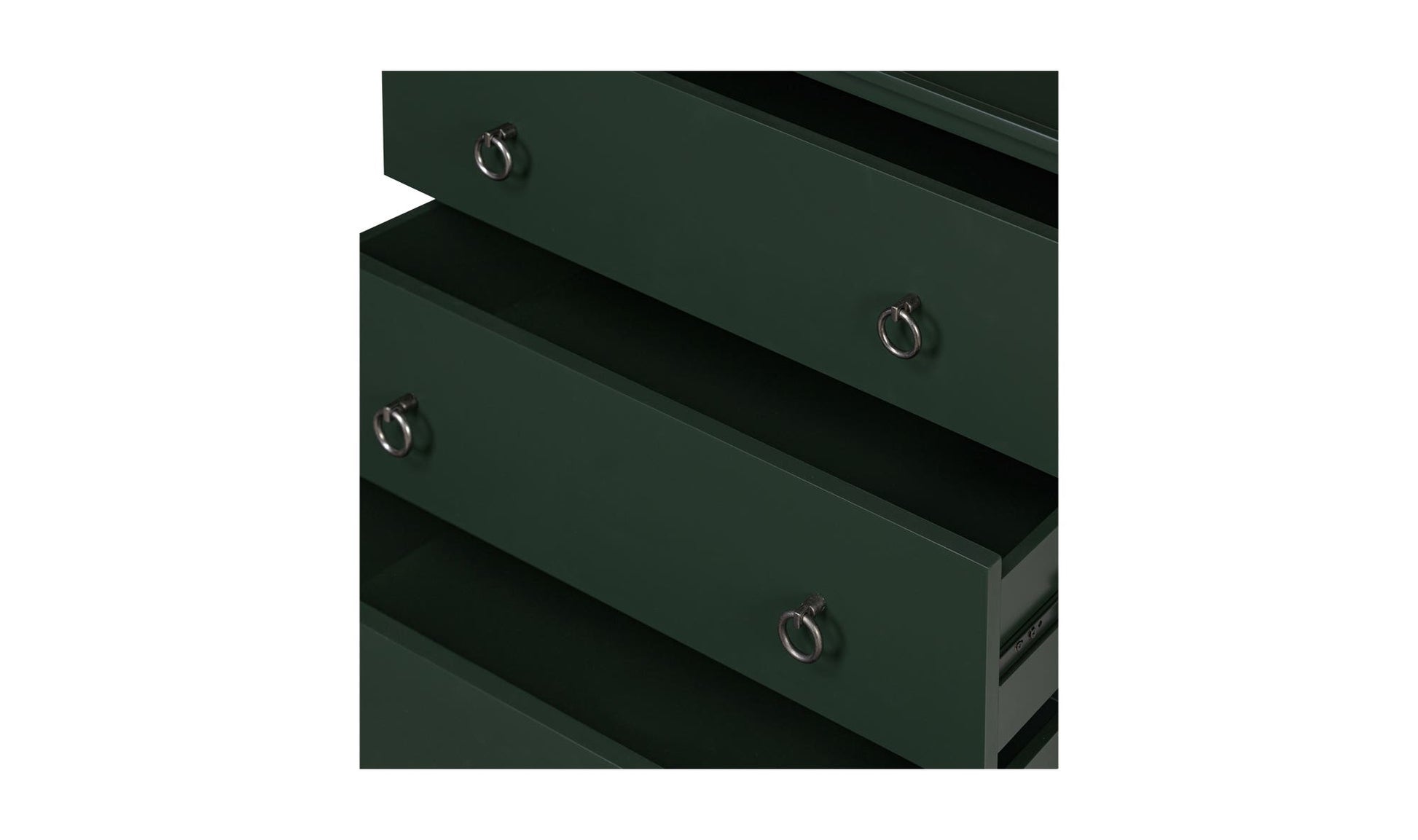 Reagan 3 Drawer Nightstand Deep Green by Moe's Home Collection - view 8