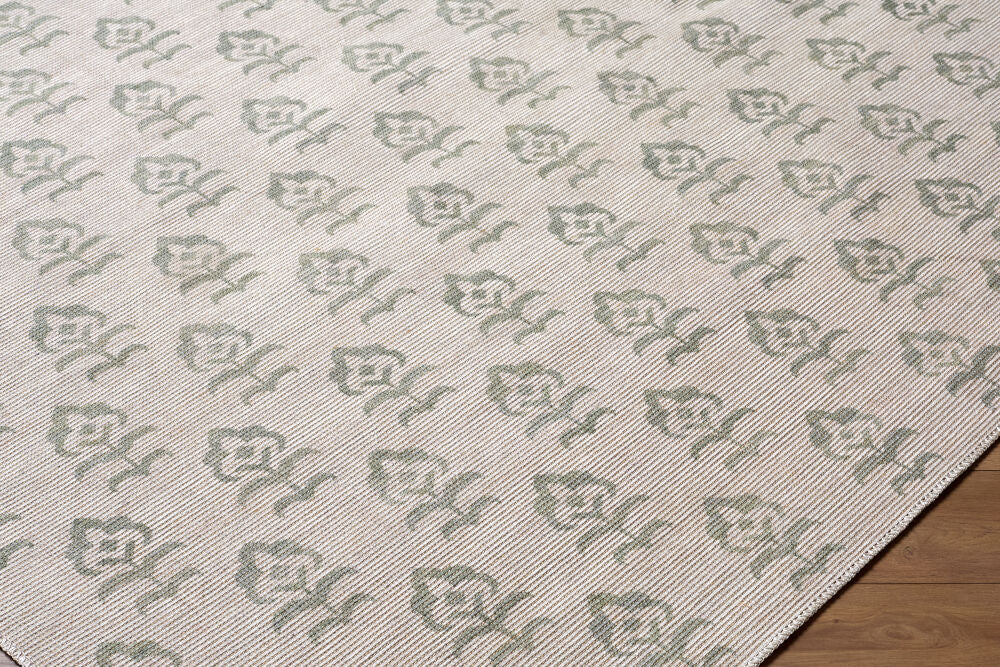 Flora Machine Woven Rug JYFL-2303 - corner