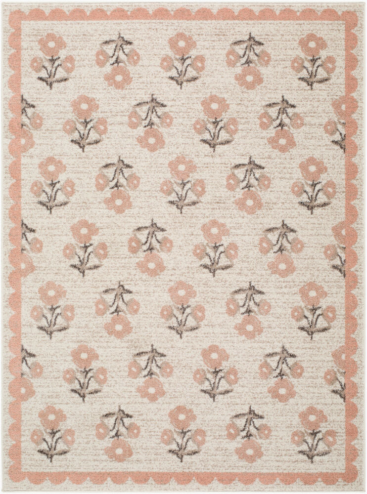 Louise Black/Light Brown Machine Woven Rug JYLS-2300 - 2' x 2'11"