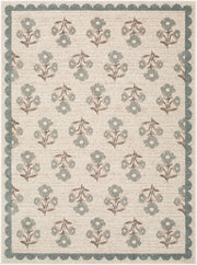 Louise Black/Sage Machine Woven Rug - 2' x 2'11"